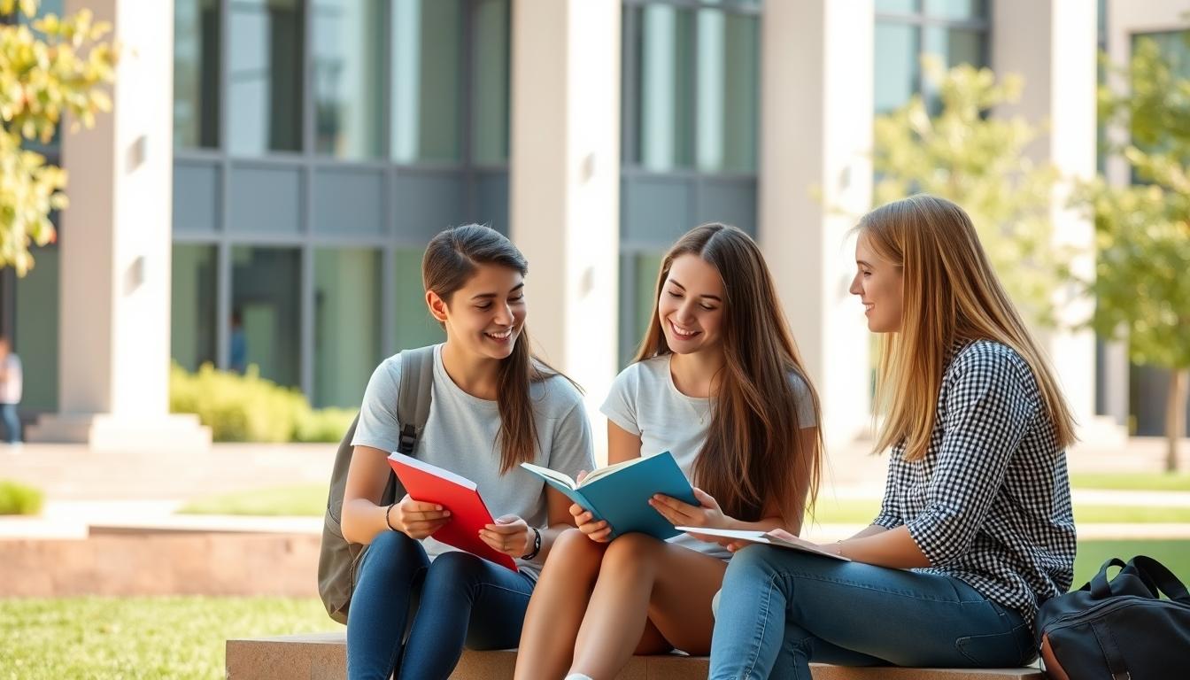 Student developing practical and academic skills