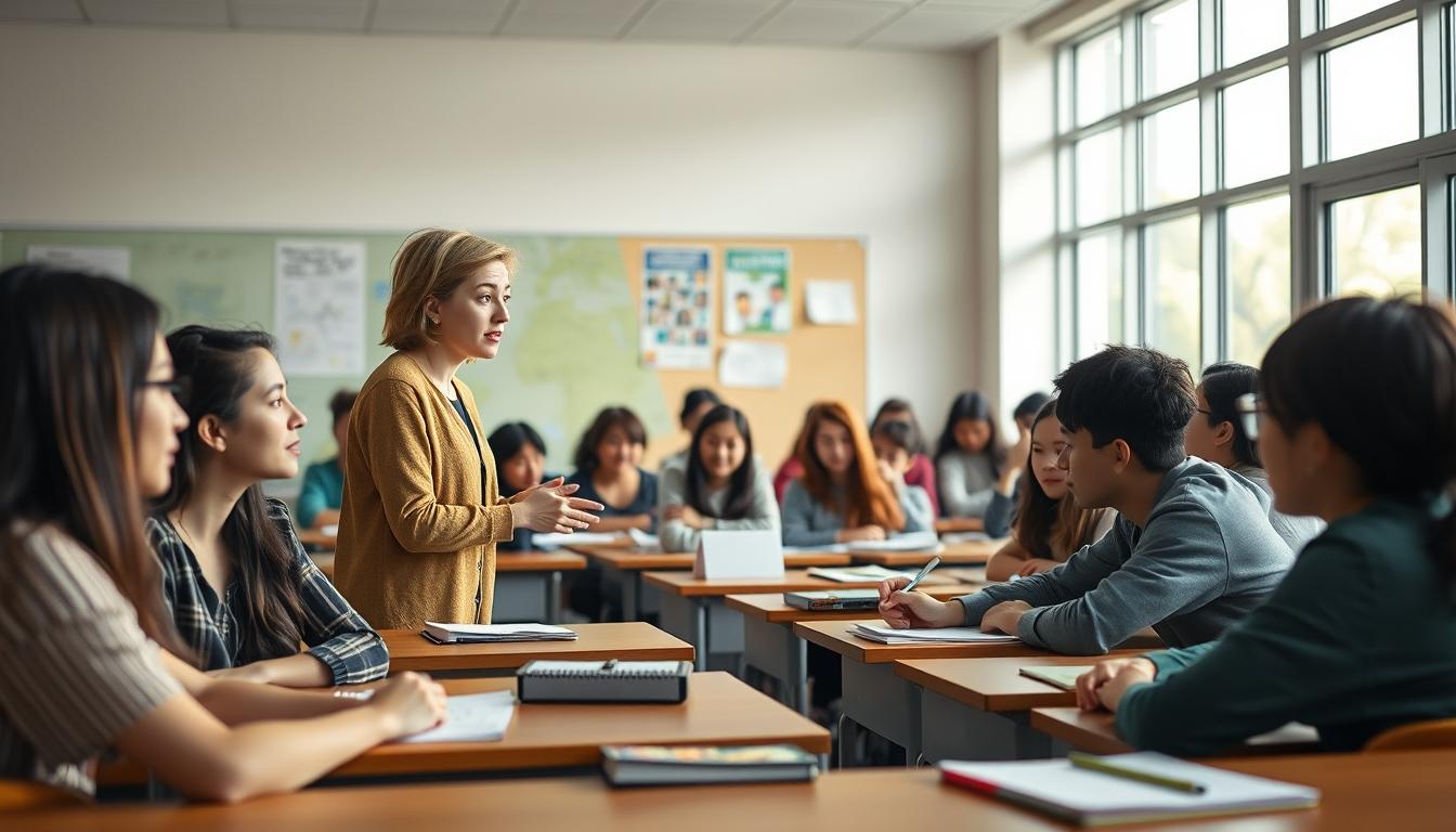 Student preparing for exams with study materials